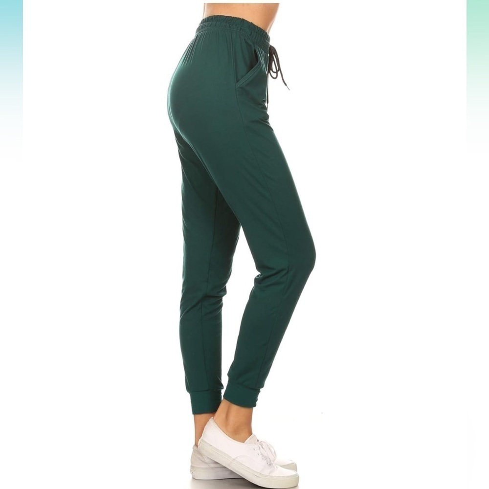 2for1 Leggings Depot LOVEIT High waist premium jogger pants green grey leopard M
